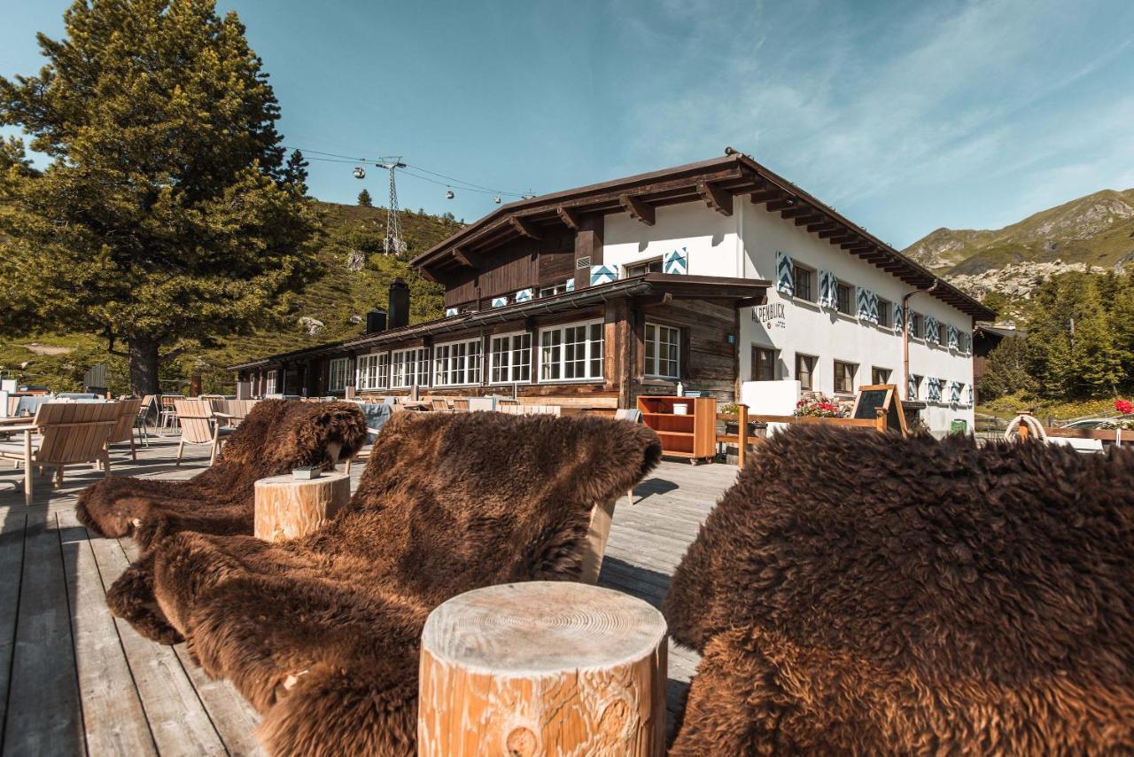 Alpenblick Bergrestaurant & Hotel アローザ エクステリア 写真