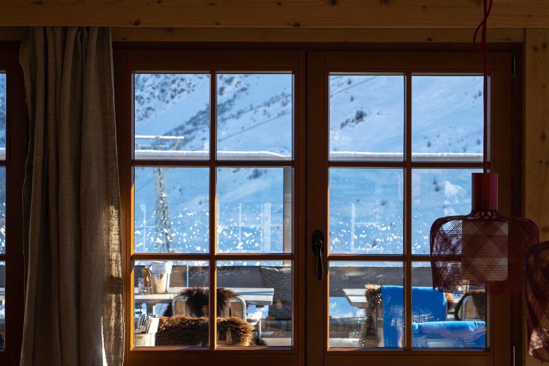 Alpenblick Bergrestaurant & Hotel アローザ エクステリア 写真